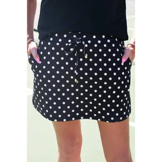 Photo of After Dark Polka Dot Skort | Black XL