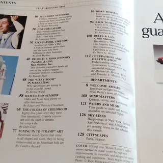 Photo of Delta SKY In-Flight Magazine June 1988 - Comedy, Hawaii, Crayola, Golf