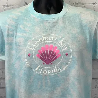 Photo of Vintage Longboat Key Florida Shell Tourist T Shirt Single Stitch Graphic Tee S