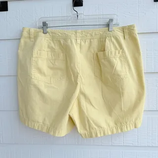Photo of Natural Reflections Yellow Cotton Shorts 18W