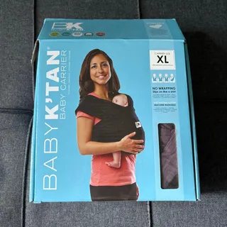 Photo of Baby K'tan Purple Original Pre-Wrapped Baby Carrier, Easy Slip-On Baby Wrap XL