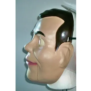 Photo of ADULT GOOSEBUMPS SLAPPY VENTRILOQUIST DOLL CREEPY FACE MASK NEW