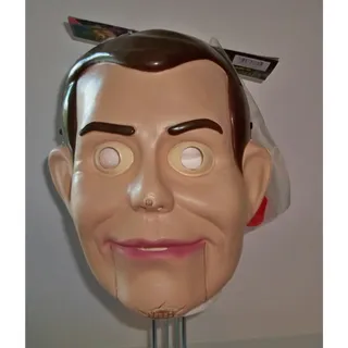 Photo of ADULT GOOSEBUMPS SLAPPY VENTRILOQUIST DOLL CREEPY FACE MASK NEW