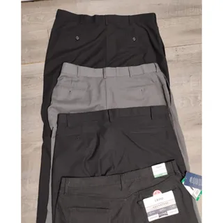 Photo of lot of 4 Savane, Stafford, kirkland, IZOD Men's pants Size 38X29,30 black, flat