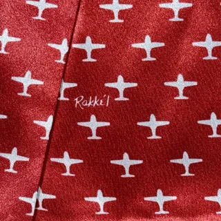 Photo of Vtg Rama World Rakkei Aviation Flight Scarf Airplane Print Pilot Made USA 48”