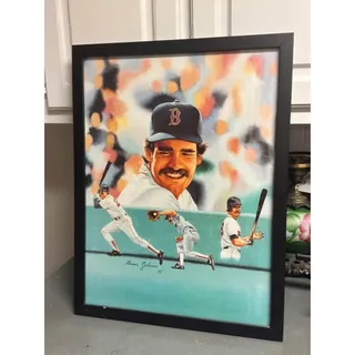 Photo of Wade Boggs Brian Johnson Limited Edition Lithograph /750 1986 Framed Red Sox
