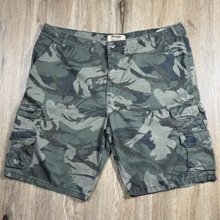 Photo of Wrangler Cargo Pants Mens 46 Camo Camouflage Military Utility Workwear Cotton