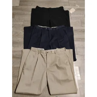 Photo of mixed 3 Haggar, Croft $ Barrow, George Men's Pants Sz 36X30,32 & 38x32 multico