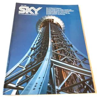 Photo of Delta SKY In-Flight Magazine - May 1982 - Knoxville, California, Robert E Kirby