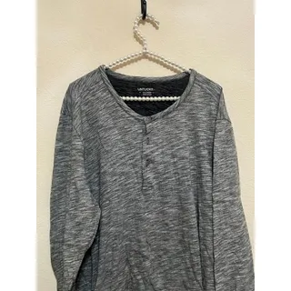 Photo of Untuckit Mens Size XXL Shirt Gray Long Sleeve Cotton Top Casual Grey Classic Tee