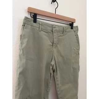 Photo of Frank & Eileen Wicklow Italian Chino Pants Size 10 Sage Green Cotton Trousers