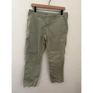 Photo of Frank & Eileen Wicklow Italian Chino Pants Size 10 Sage Green Cotton Trousers