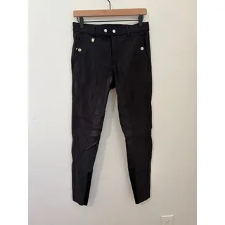 Photo of Horze Pants Women's Size 32 Full Grip Riding Tights Black Horseback Trousers