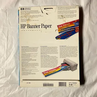 Photo of HP Banner Paper for Inkjet Printers - Make your own Banners NEW