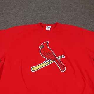 Photo of Vintage St. Louis Cardinals Shirt Mens XL Red MLB Baseball CSA Made USA 90s