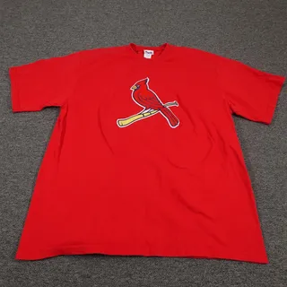 Photo of Vintage St. Louis Cardinals Shirt Mens XL Red MLB Baseball CSA Made USA 90s