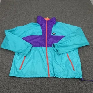 Photo of Vintage Woolrich Jacket Mens Teal Purple Sigmet Gear Windbreaker Colorblock 90s