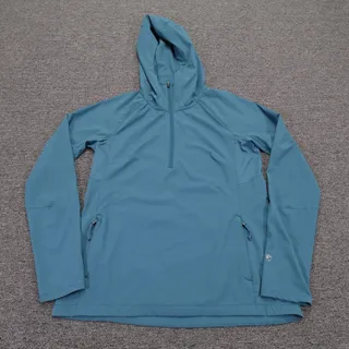 Photo of Kuhl Bandita Hoodie Womens Small Blue 1/2 Zip Softshell Hiking Stretch Pullover