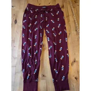 Photo of Polo Ralph Lauren Men's M Bear Sleep Jogger Pants Burgundy EUC