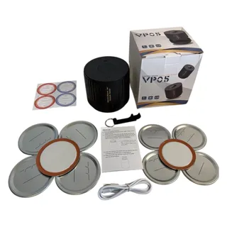 Photo of Electric Mason Jar Vacuum Sealer Kit Rechargeable Wide Regular Mouth Lids VP05