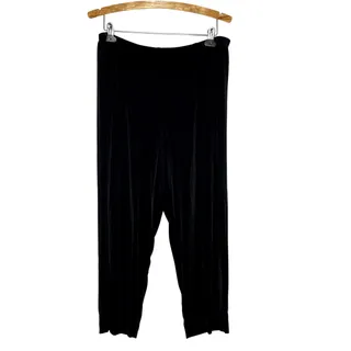 Photo of Hearts of Palm Size XL Slinky Pants Black Travel Friendly Straight Leg Career