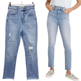 Photo of Madewell Womens Size 23P The Perfect Vintage Jeans High Rise 90s Mom Stretch