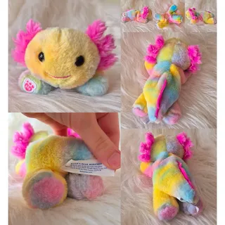 Photo of Build-A-Bear Mini Beans Axolotl Plush Lot Folkmanis Finger Puppet Set