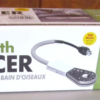 Photo of Bird Bath De-Icer API Model 300 Thermostatic Winter Heater 200 Watt Auto Shutoff