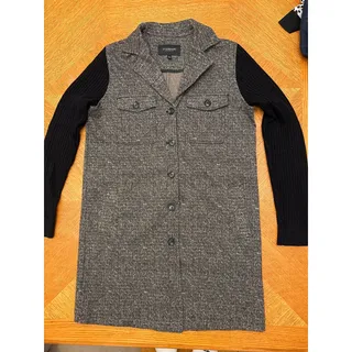 Photo of Liverpool Small Herringbone Coatigan Sweater Sleeve Preppy Longline Jacket