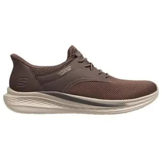 Photo of SKECHERS Hands Free Swift Fit Men's Slip on Low Top Sneaker Brown Size 11 M