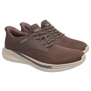 Photo of SKECHERS Hands Free Swift Fit Men's Slip on Low Top Sneaker Brown Size 11 M