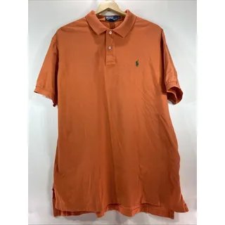 Photo of Polo Ralph Lauren Vintage Shirt Mens XL Orange Short Sleeve 48 Chest Polo