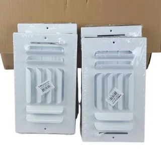 Photo of 4-Pack TRUaire 403M White 8"x4" HVAC Air Register Grille Vent New 8x4 Inches
