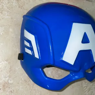 Photo of CHILD CAPTAIN AMERICA MARVEL STEVE ROGERS HALF FACE MASK COSTUME NEW