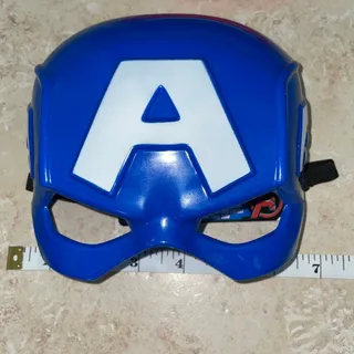Photo of CHILD CAPTAIN AMERICA MARVEL STEVE ROGERS HALF FACE MASK COSTUME NEW