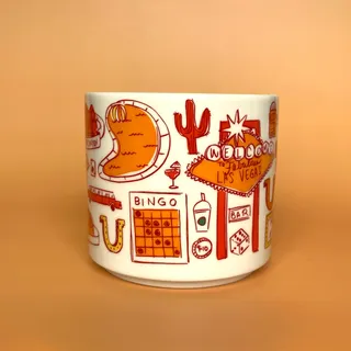 Photo of Starbucks Las Vegas Been There Series 14oz Mug Red Orange Nevada 2022