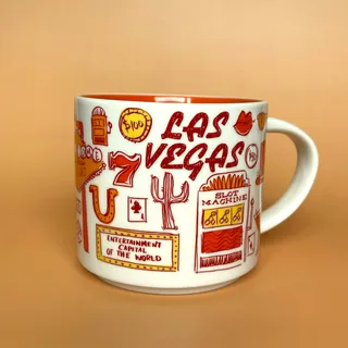 Photo of Starbucks Las Vegas Been There Series 14oz Mug Red Orange Nevada 2022