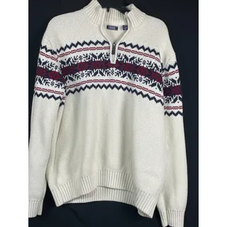 Photo of Izod brand Men's 1/4 zip wool blend knit sweater XXL size
