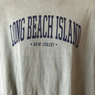 Photo of Blue 84 Long Beach Island New Jersey Graphic Tee XXL Gray Coastal Beach Shirt