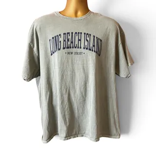 Photo of Blue 84 Long Beach Island New Jersey Graphic Tee XXL Gray Coastal Beach Shirt