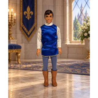 Photo of Disney Store Snow White The Prince Florian 12” Doll Blue Tunic Brown Boots