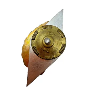Photo of Vintage Soviet DAU Dnepropetrovsk Artillery School Romb Badge USSR