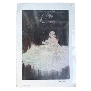 Photo of Louis Icart Lilies Les Lis 1934 Decorative Art Print 28x19 Preowned
