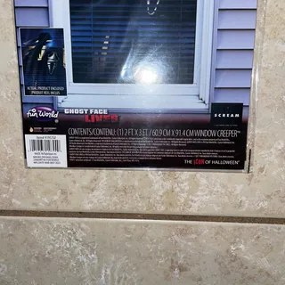 Photo of Scream Ghost Face Window Creeper Cover Poster Halloween Decoration Prop NEW