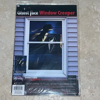 Photo of Scream Ghost Face Window Creeper Cover Poster Halloween Decoration Prop NEW