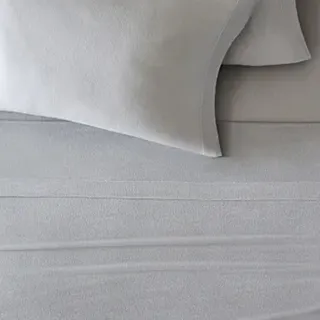 Photo of West Elm Queen Flat Sheet Grey 100% Tencel Modal Bedding 105x96 Soft Cooling
