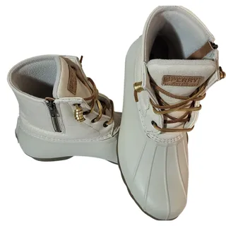 Photo of Sperry Saltwater Duck Boots EUC Womens 10 Barely Worn Sparkle STS80493