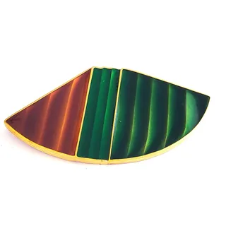 Photo of 1980s Trifari Modernist Enamel Brooch (Matsumoto Style)