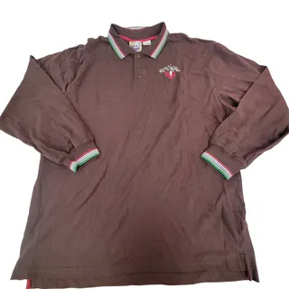 Photo of Artful Dodger 4XL Brown Skull Eagle Graphic Polo Shirt NWT