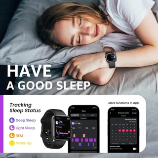 Photo of TOZO Smart Watch For Men Women For IPhone&Android, 1.83" Fitness Tracker-Black
